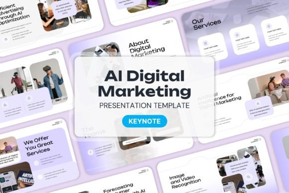 AI Digital Marketing - Keynote Templates: Modern Design for Startups