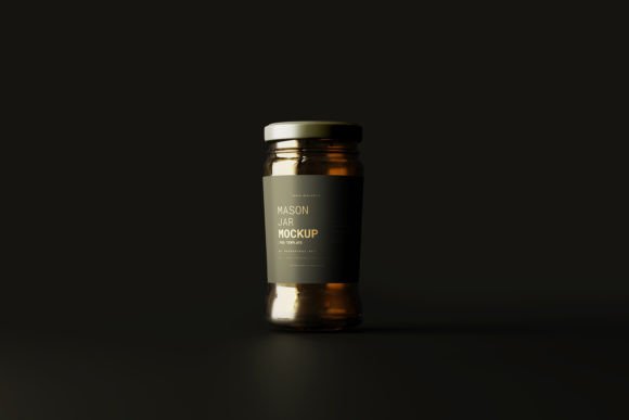 Amber Glass Mason Jar Mockup Templates: A Designer's Guide