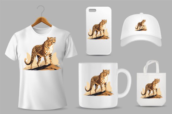 Cheetah on Different Product Templates 5: Design Versatility