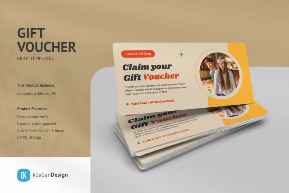 Elevate Your Brand with Gift Voucher PSD Templates Vol 091
