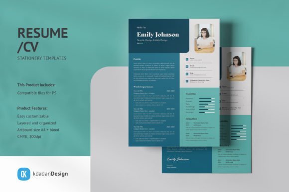 Elevate Your Job Search with Resume/CV PSD Design Templates Vol 185