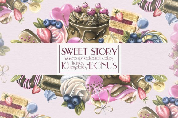 Infuse Sweet Charm with Watercolor Frames Templates