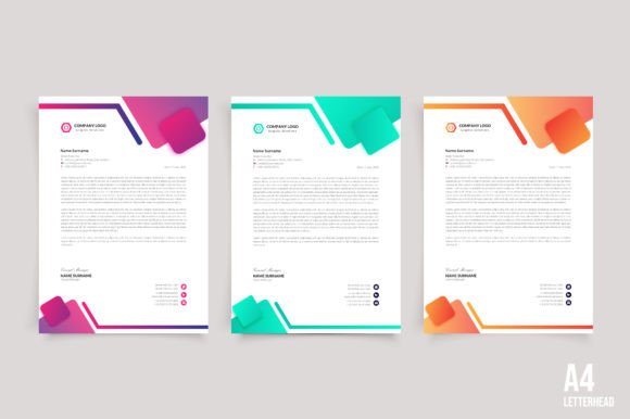 Modern Letterhead Templates: Design Vector EPS for Professionals