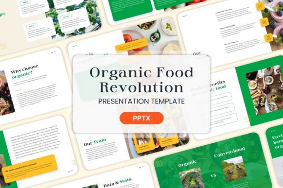 Organic Food Revolution: PPT Templates for Impactful Branding