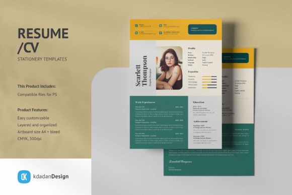 Resume/CV PSD Design Templates Vol 188: Your Career Catalyst