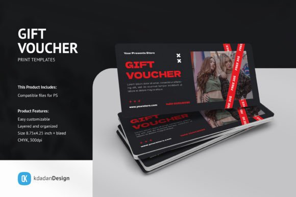 Streamline Your Branding with Gift Voucher PSD Templates Vol 093
