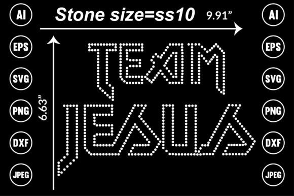 Team Jesus Rhinestone Templates: Creative Sparkle for Designers