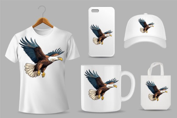 Unleash Creativity: Eagle on Different Product Templates 14