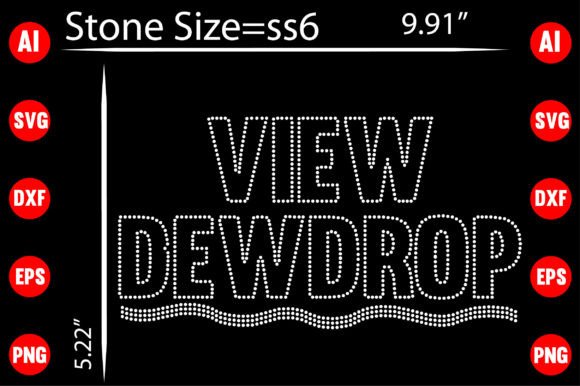 View Dewdrop Rhinestone Templates: Creative Design Assets