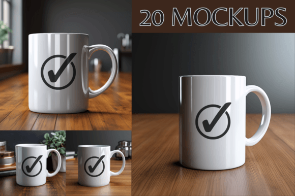 White Mug Mockups Templates: Your Print-on-Demand Foundation